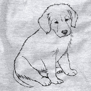 Doodled Jake-aroni the Golden Retriever Puppy