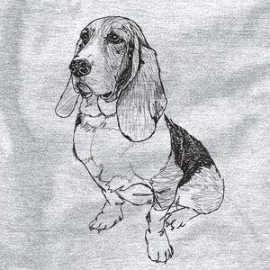 Doodled Pearl the Basset Hound