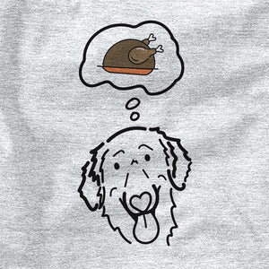 Turkey Thoughts Jack the Flat-Coated Retriever