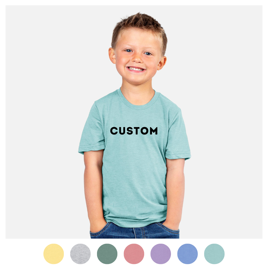 '*Custom Item' design on an apparel