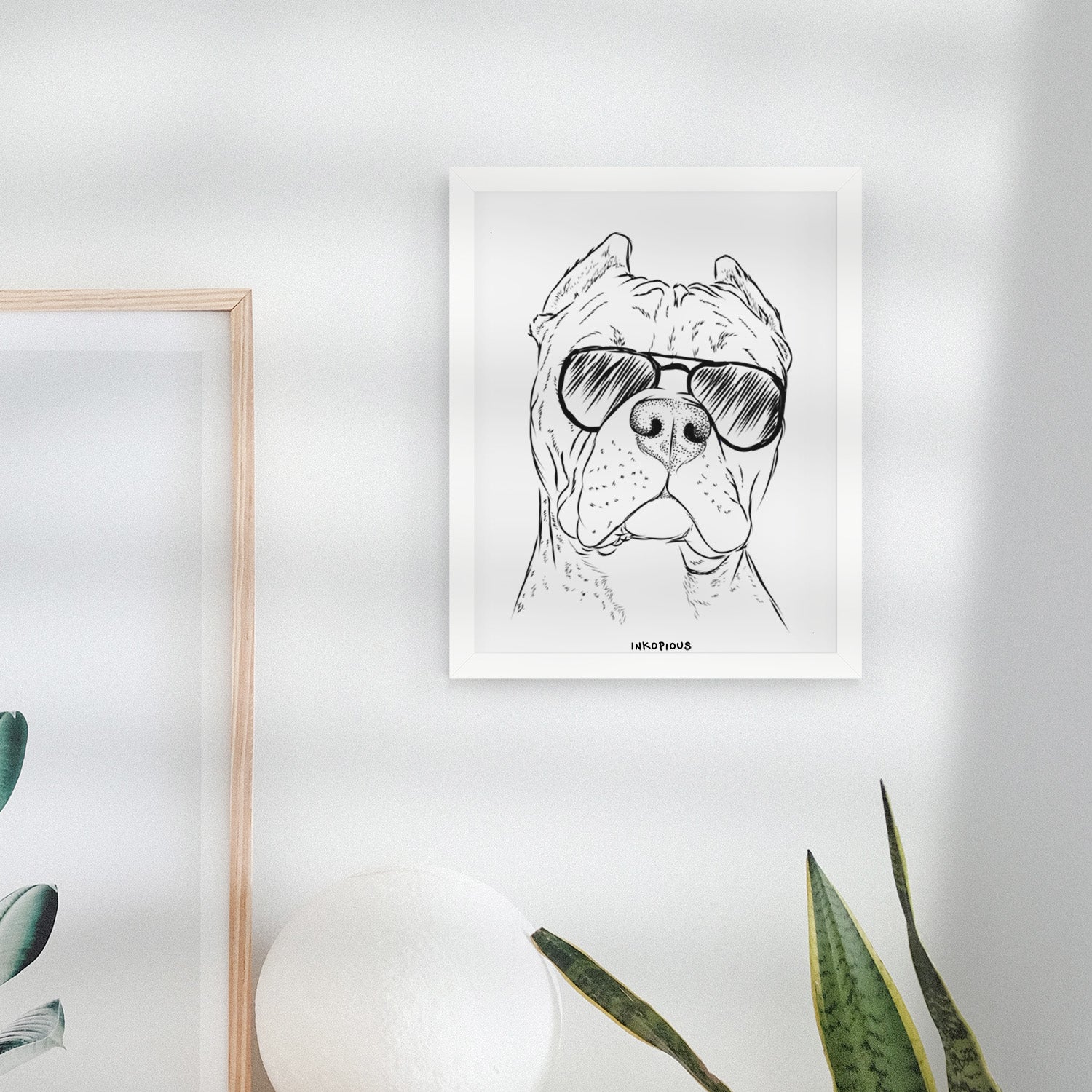 Bam Bam the Pitbull Art Print