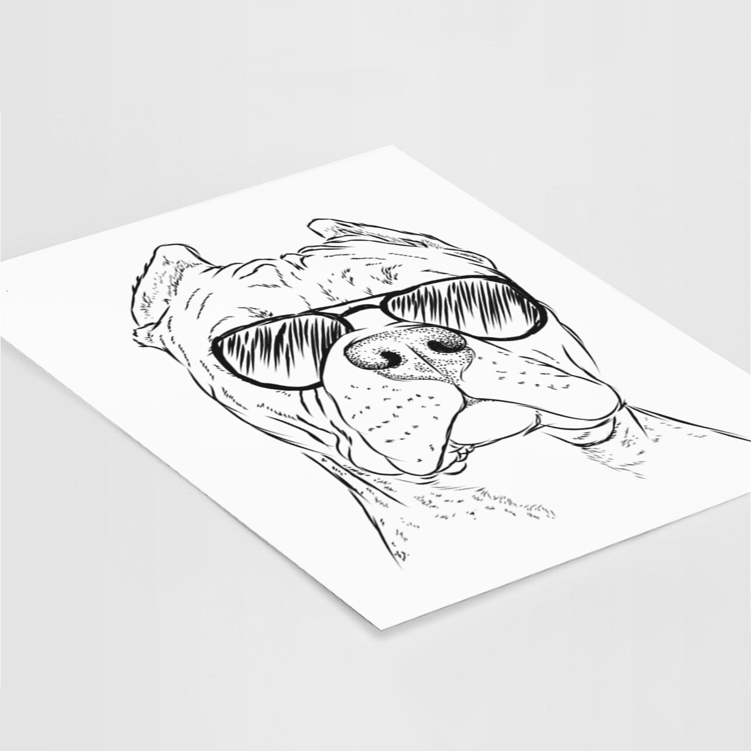 Bam Bam the Pitbull Art Print