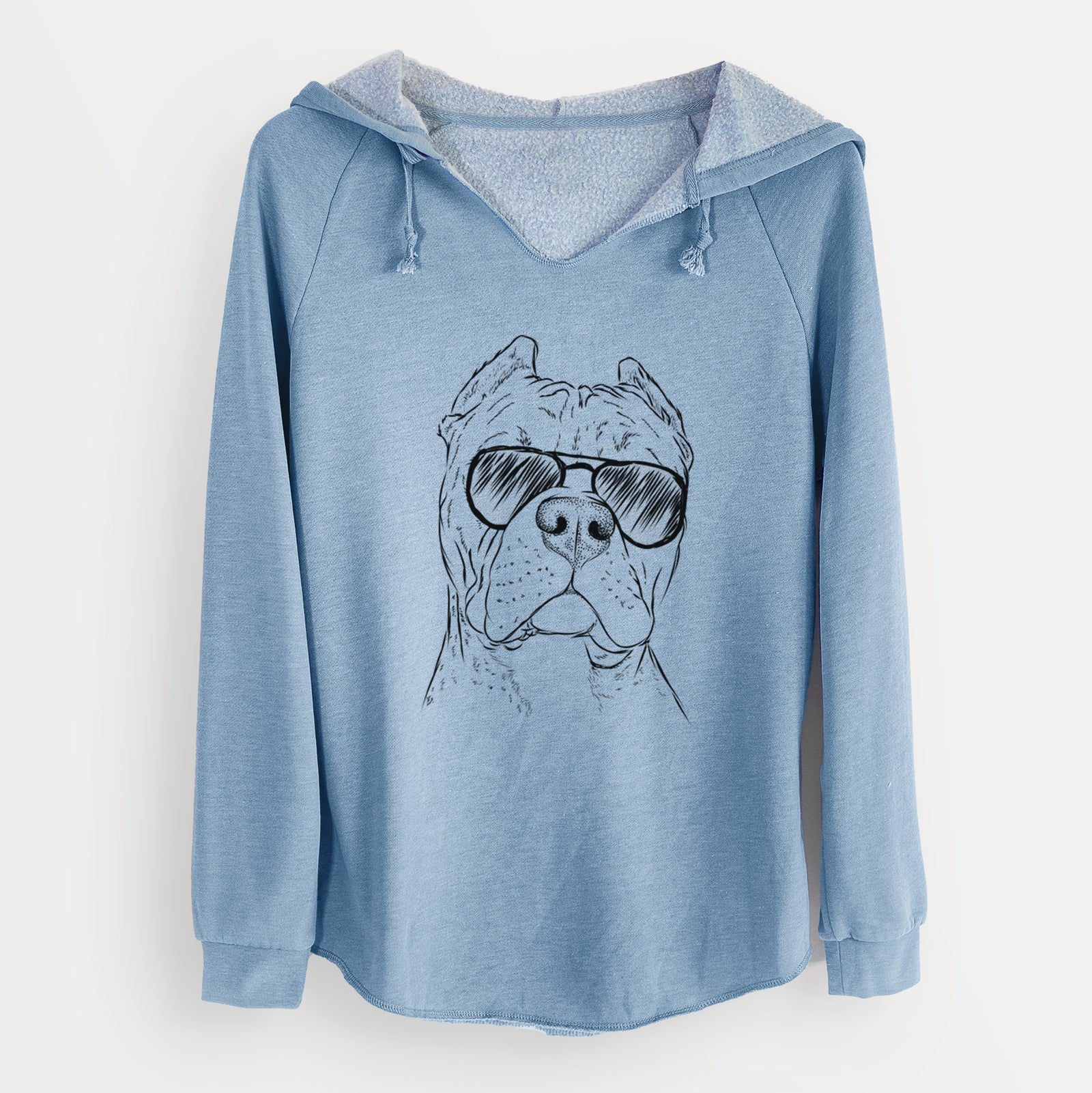 Aviator Bam Bam the Pitbull - Cali Wave Hooded Sweatshirt