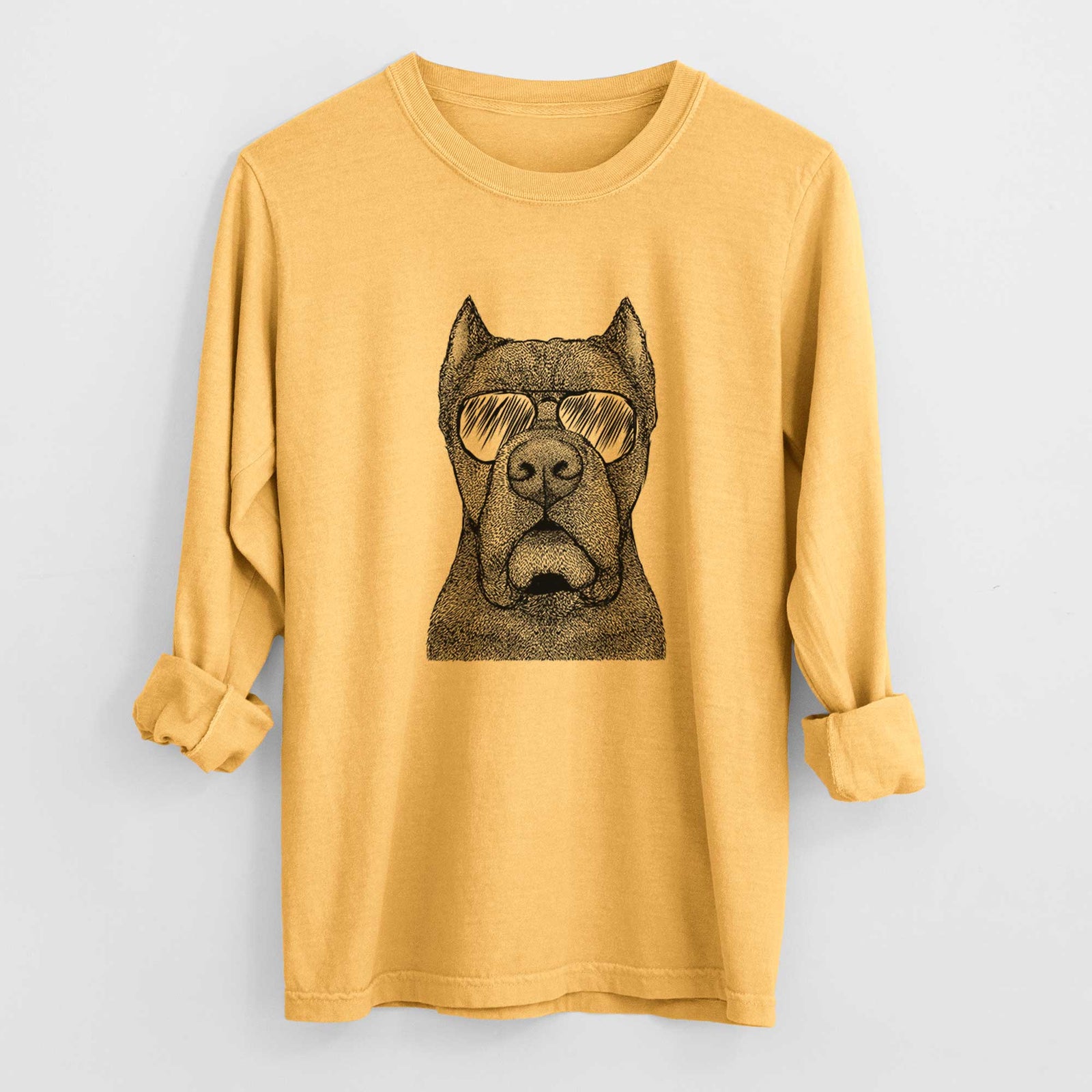 Aviator Bruno the Cane Corso - Men's Heavyweight 100% Cotton Long Sleeve