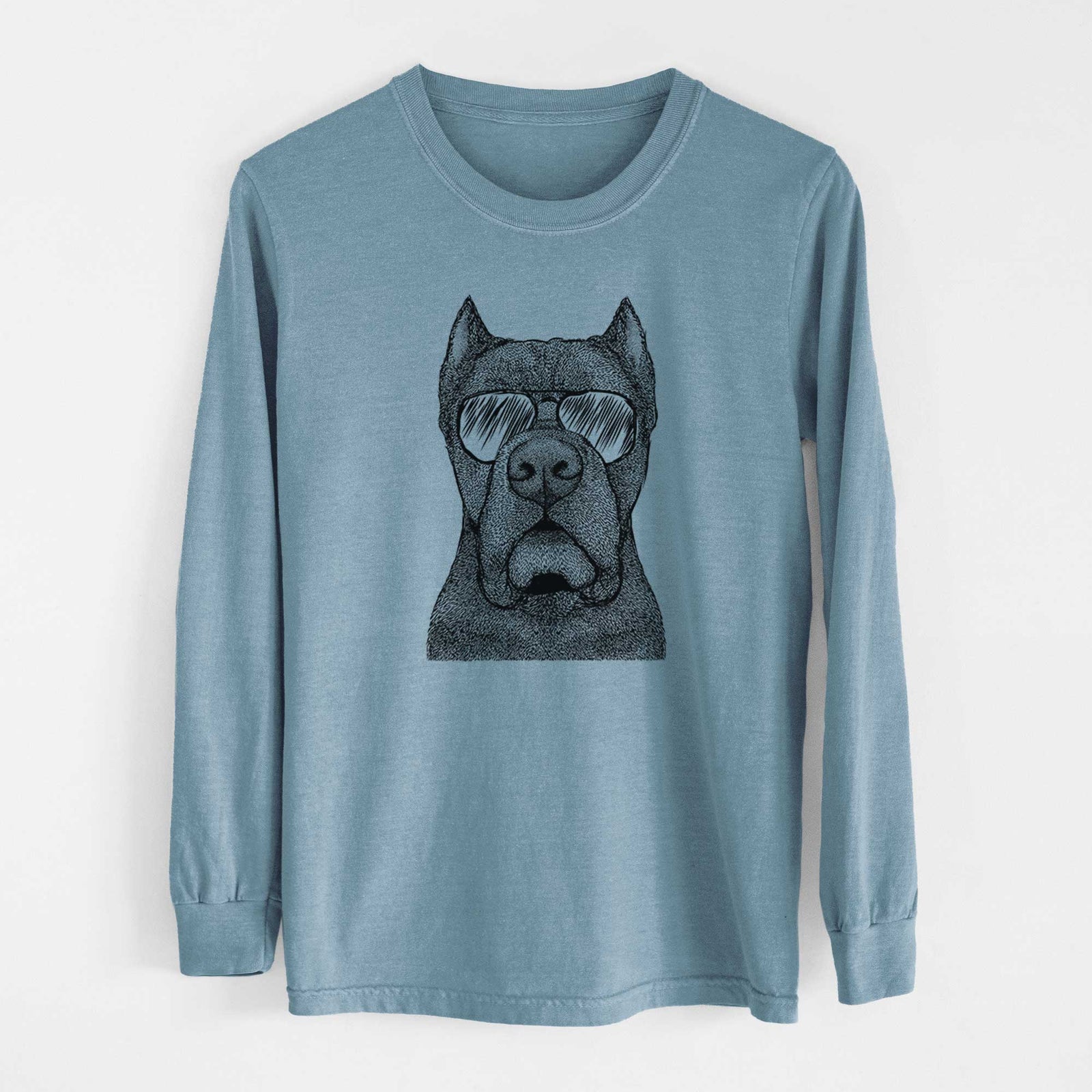 Aviator Bruno the Cane Corso - Men's Heavyweight 100% Cotton Long Sleeve