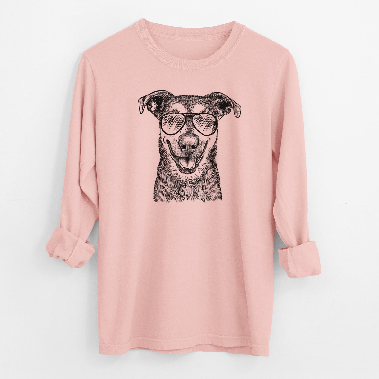 Aviator Case the Mixed Breed - Men's Heavyweight 100% Cotton Long Sleeve