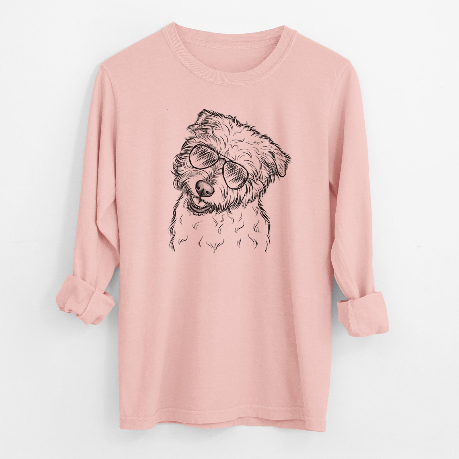 Aviator Duffy the Glen of Imaal Terrier - Men's Heavyweight 100% Cotton Long Sleeve