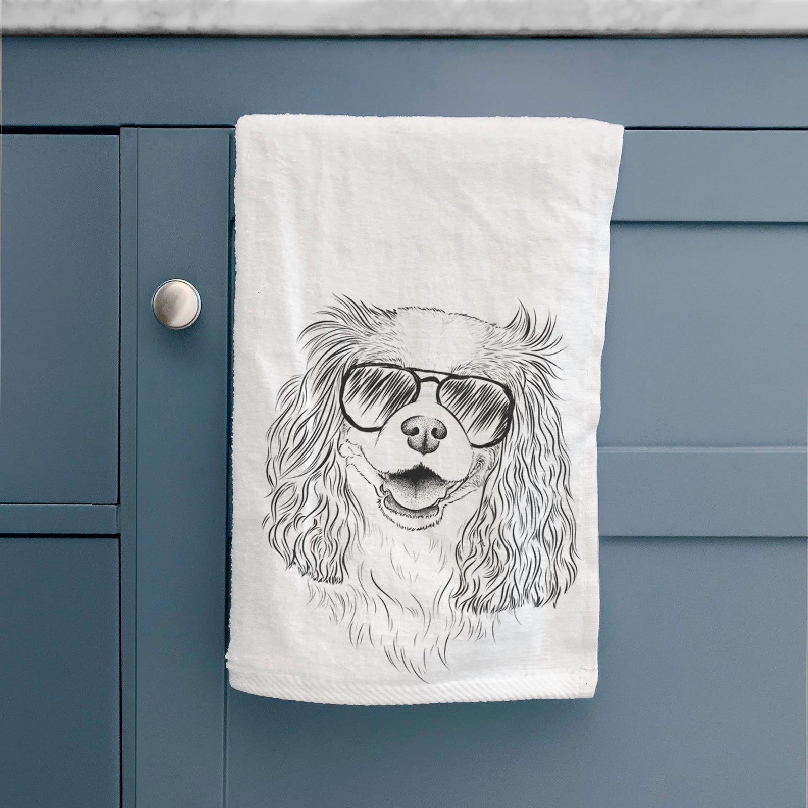 Halley Comet the Cavalier King Charles Spaniel Premium Hand Towel