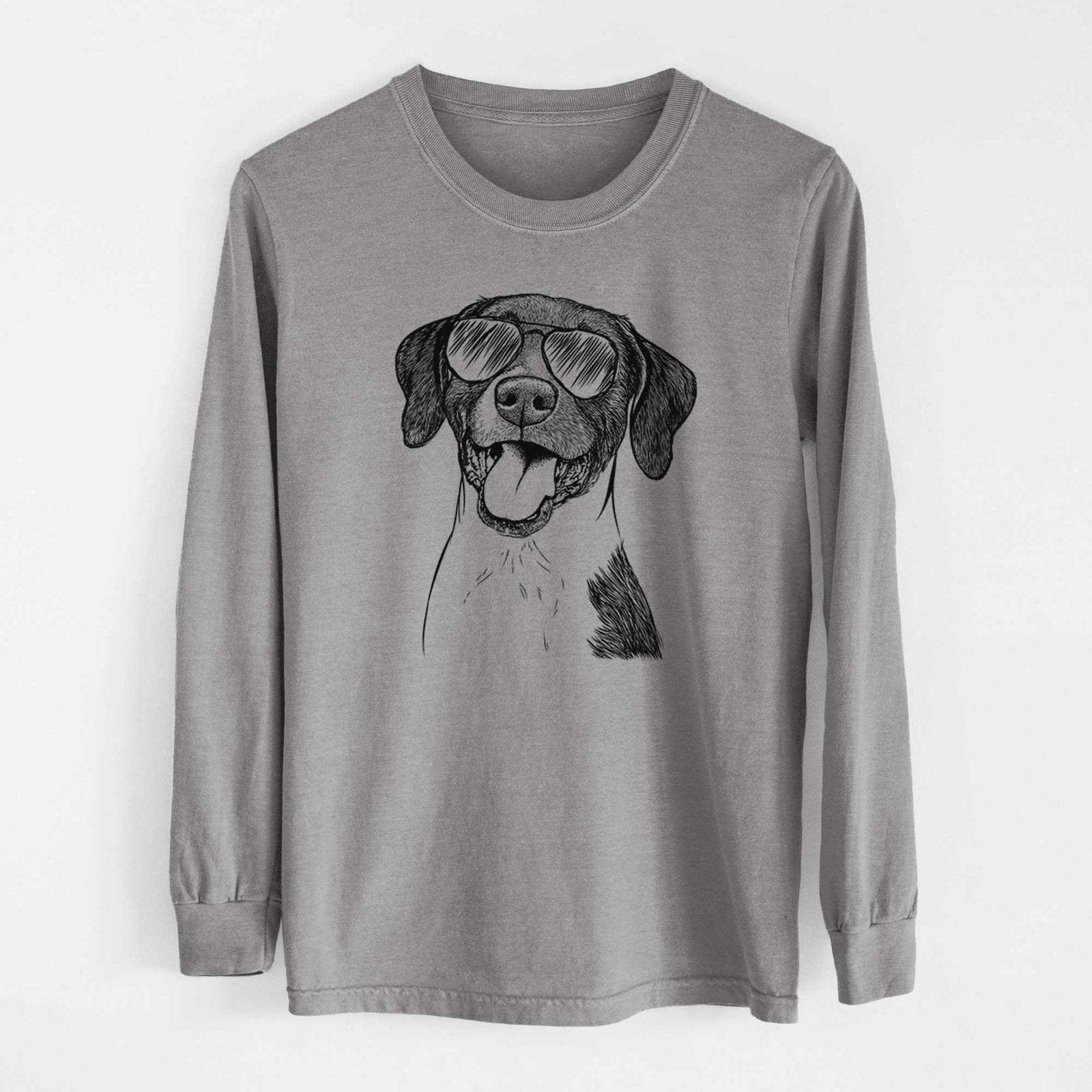 Aviator Harper the Mixed Breed - Men's Heavyweight 100% Cotton Long Sleeve