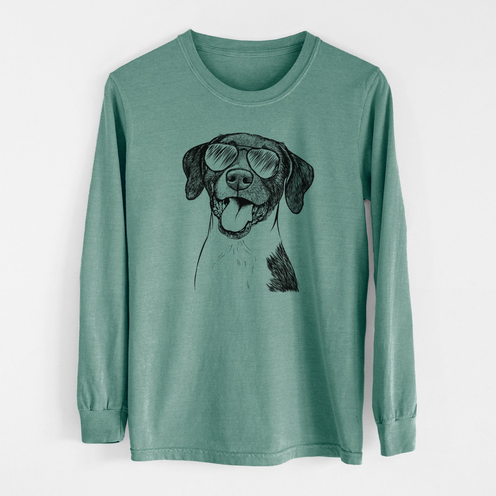 Aviator Harper the Mixed Breed - Men's Heavyweight 100% Cotton Long Sleeve