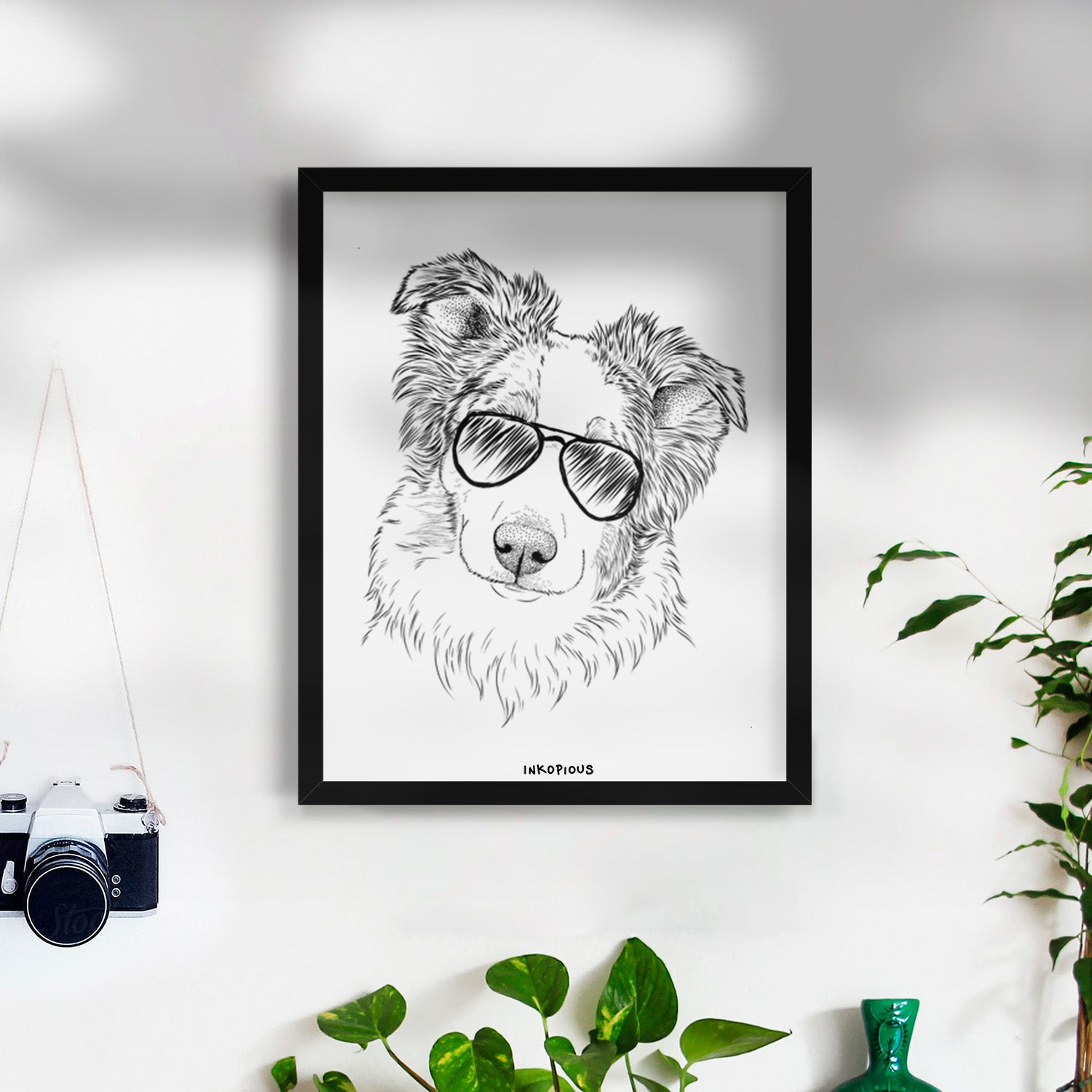HoneyBee the Miniature Australian Shepherd Art Print