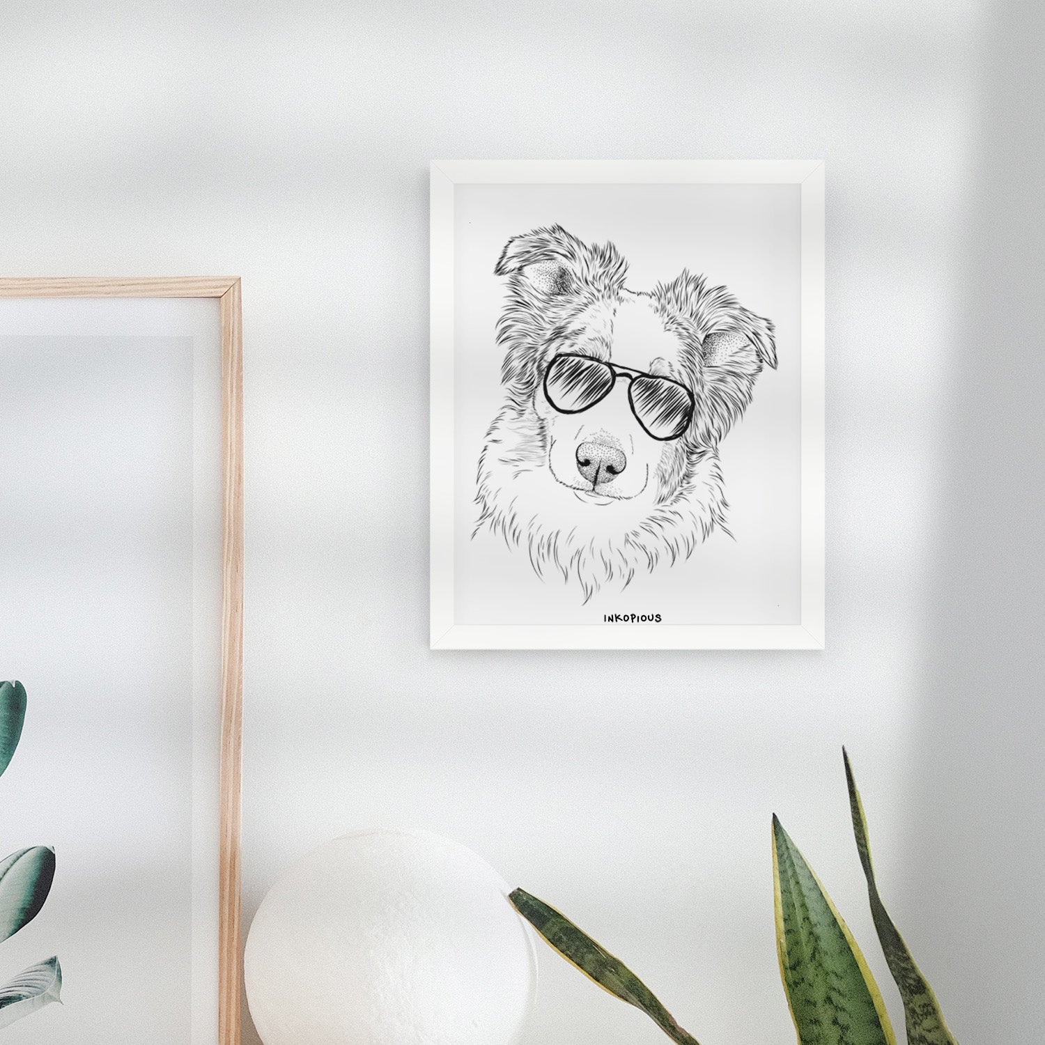 HoneyBee the Miniature Australian Shepherd Art Print