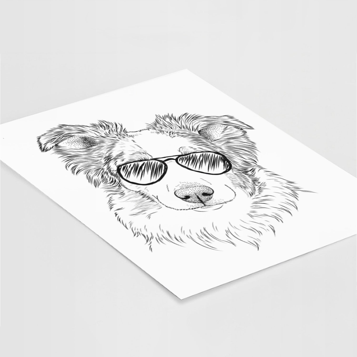 HoneyBee the Miniature Australian Shepherd Art Print