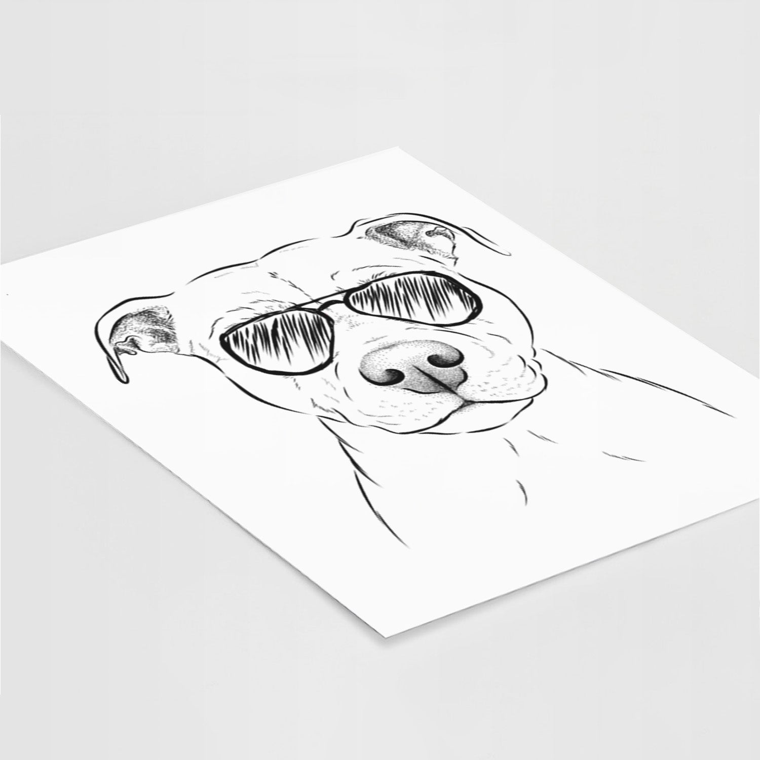 Khaleesi the Pitbull Art Print