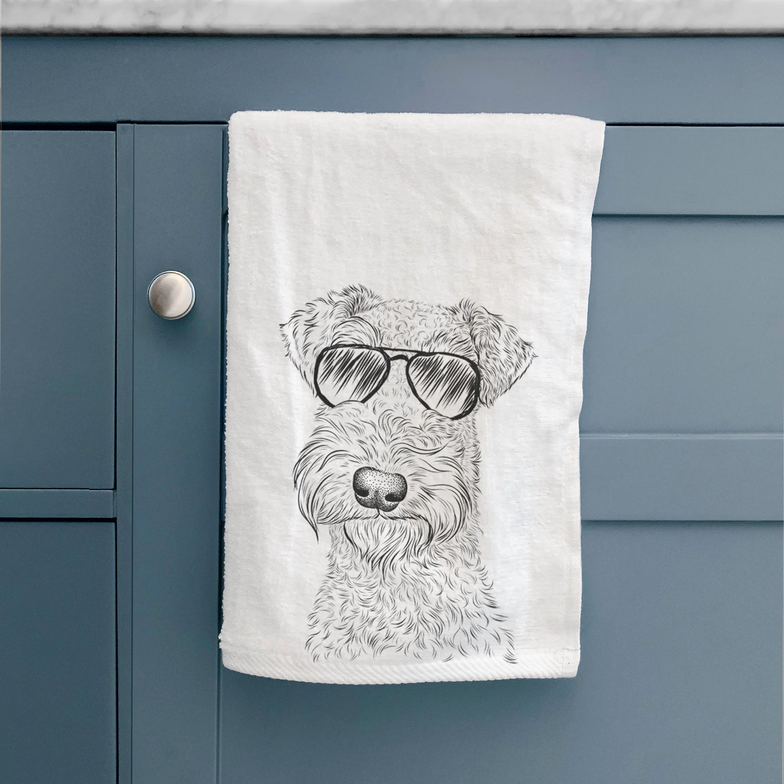 Roc Haven Maggie May the Airedale Terrier Decorative Hand Towel