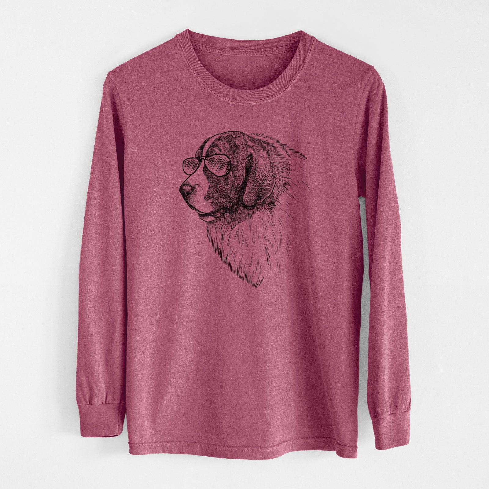 Aviator Magnus the Pyrenean Mastiff - Men's Heavyweight 100% Cotton Long Sleeve