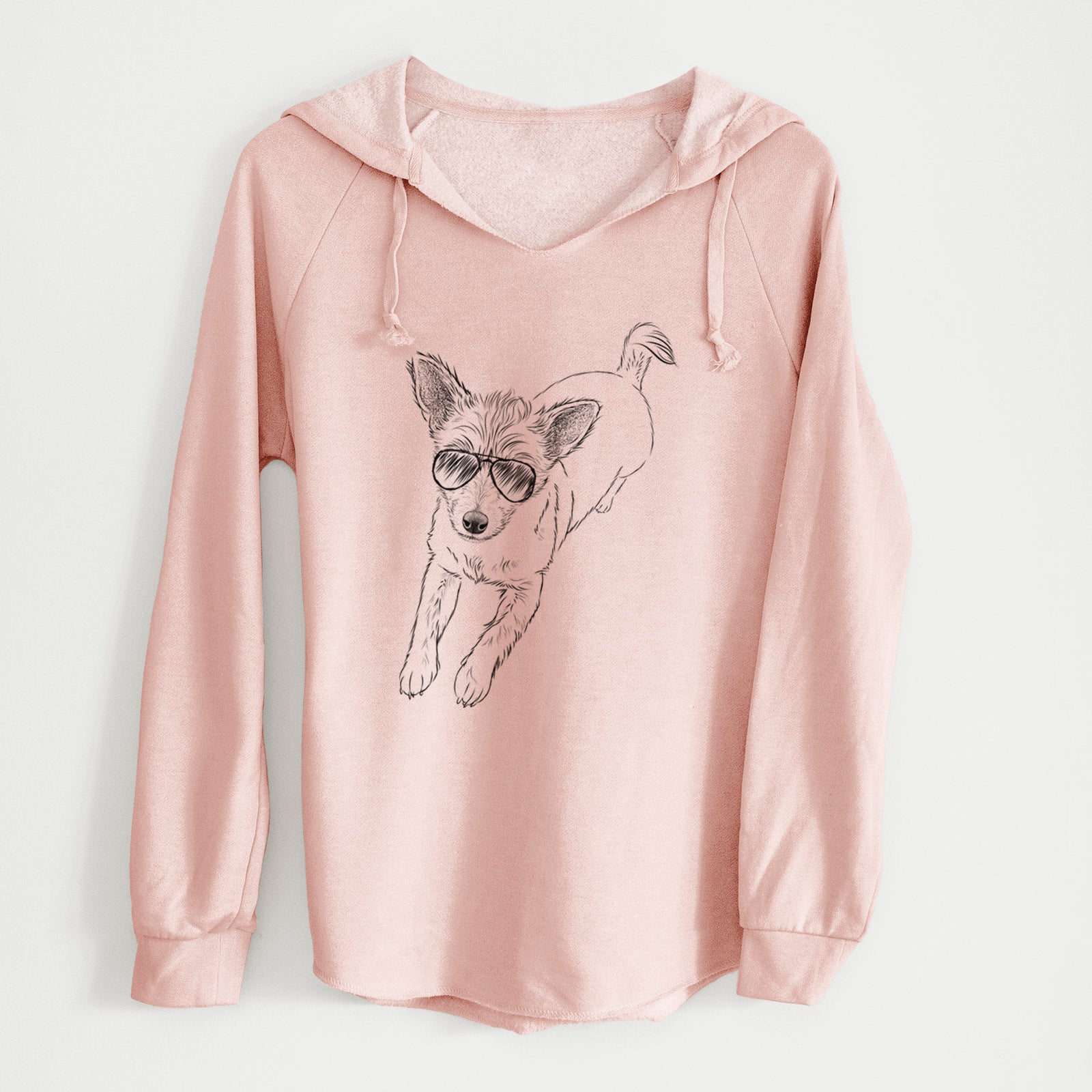 Aviator Maisie the Terrier Mix - Cali Wave Hooded Sweatshirt