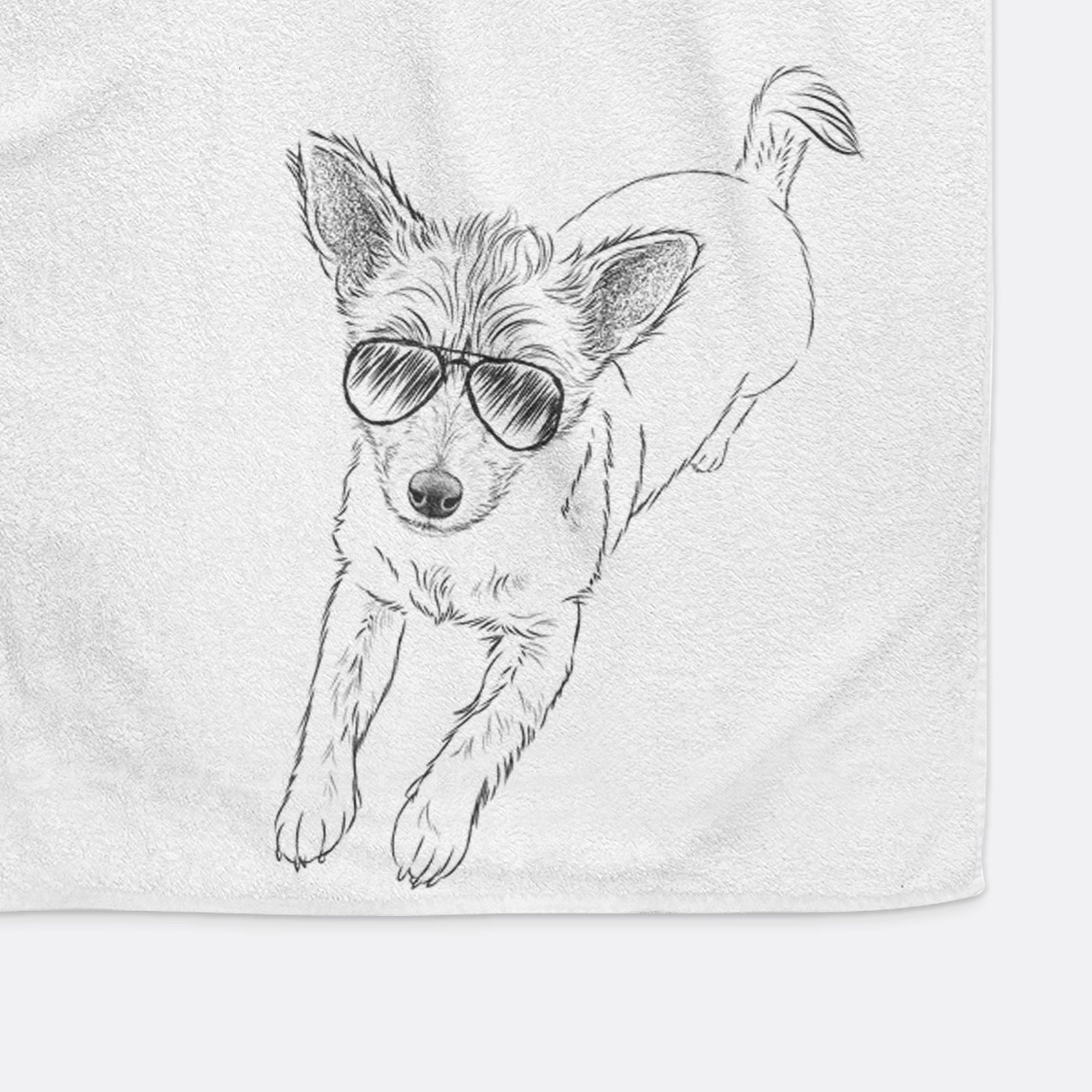 Maisie the Terrier Mix Premium Hand Towel