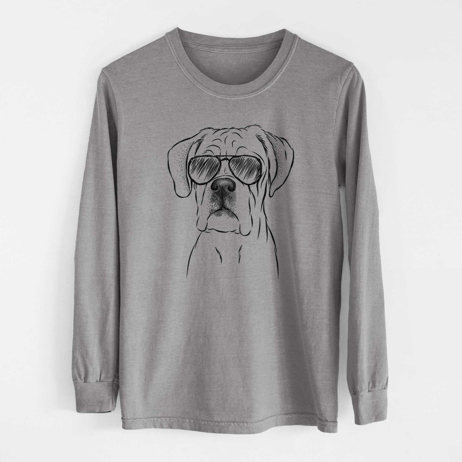 Aviator Nelly the Boxer - Men's Heavyweight 100% Cotton Long Sleeve