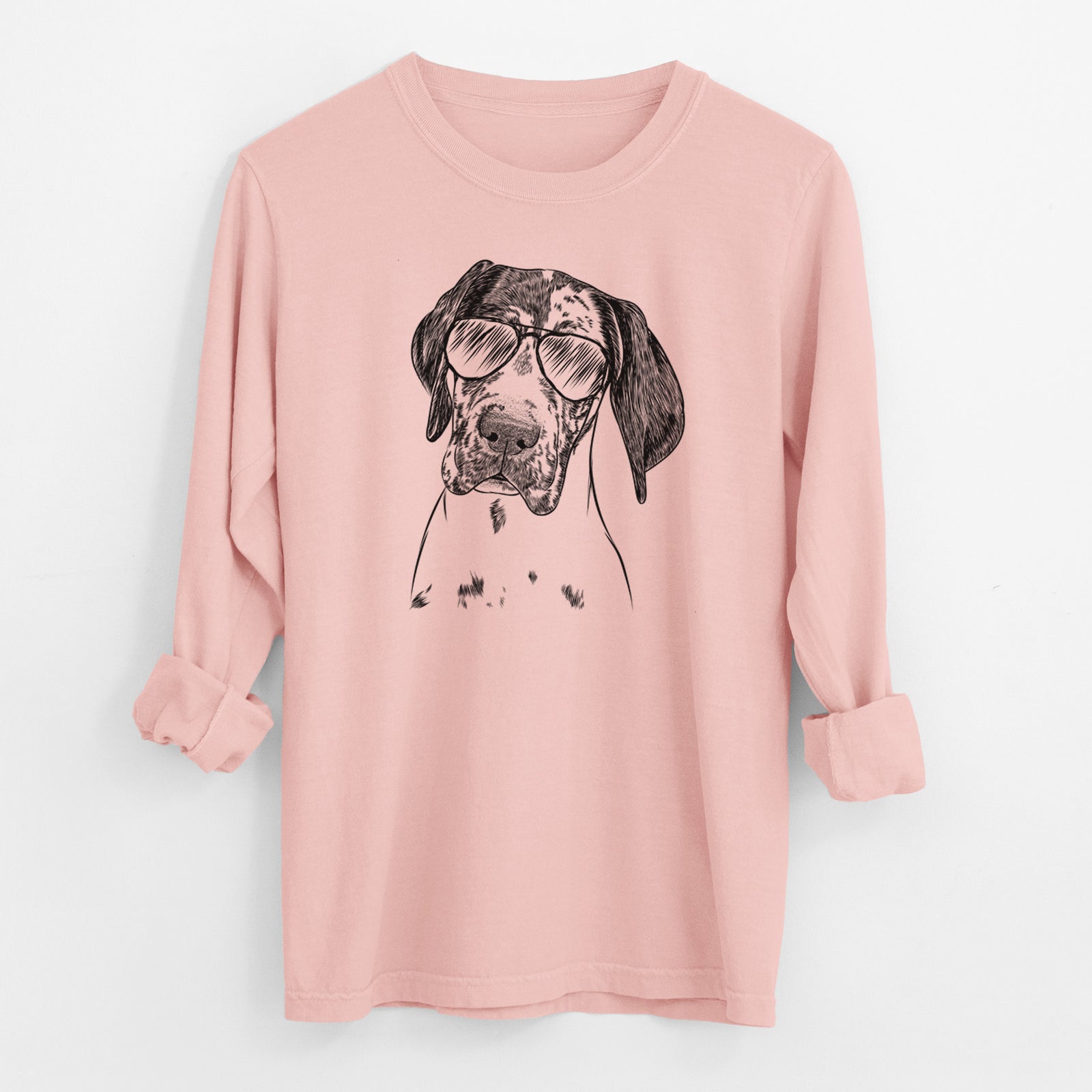 Aviator Nyx the Great Dane - Men's Heavyweight 100% Cotton Long Sleeve