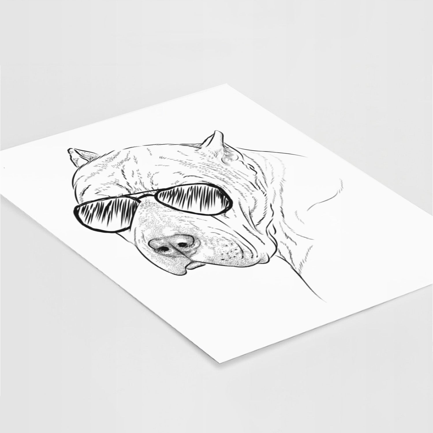 Precious the Staffordshire Terrier Art Print