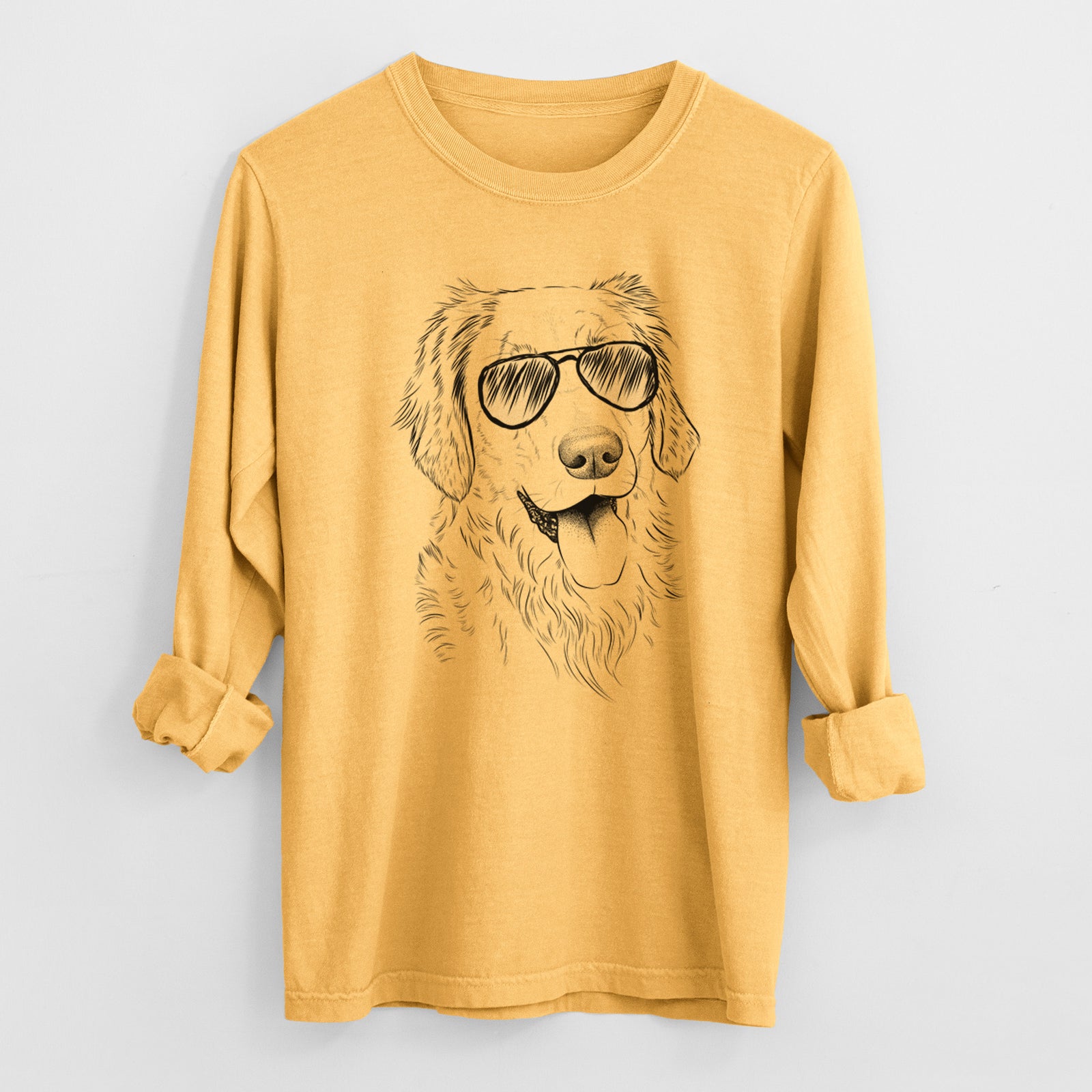 Aviators Semba the Golden Retriever - Heavyweight 100% Cotton Long Sleeve
