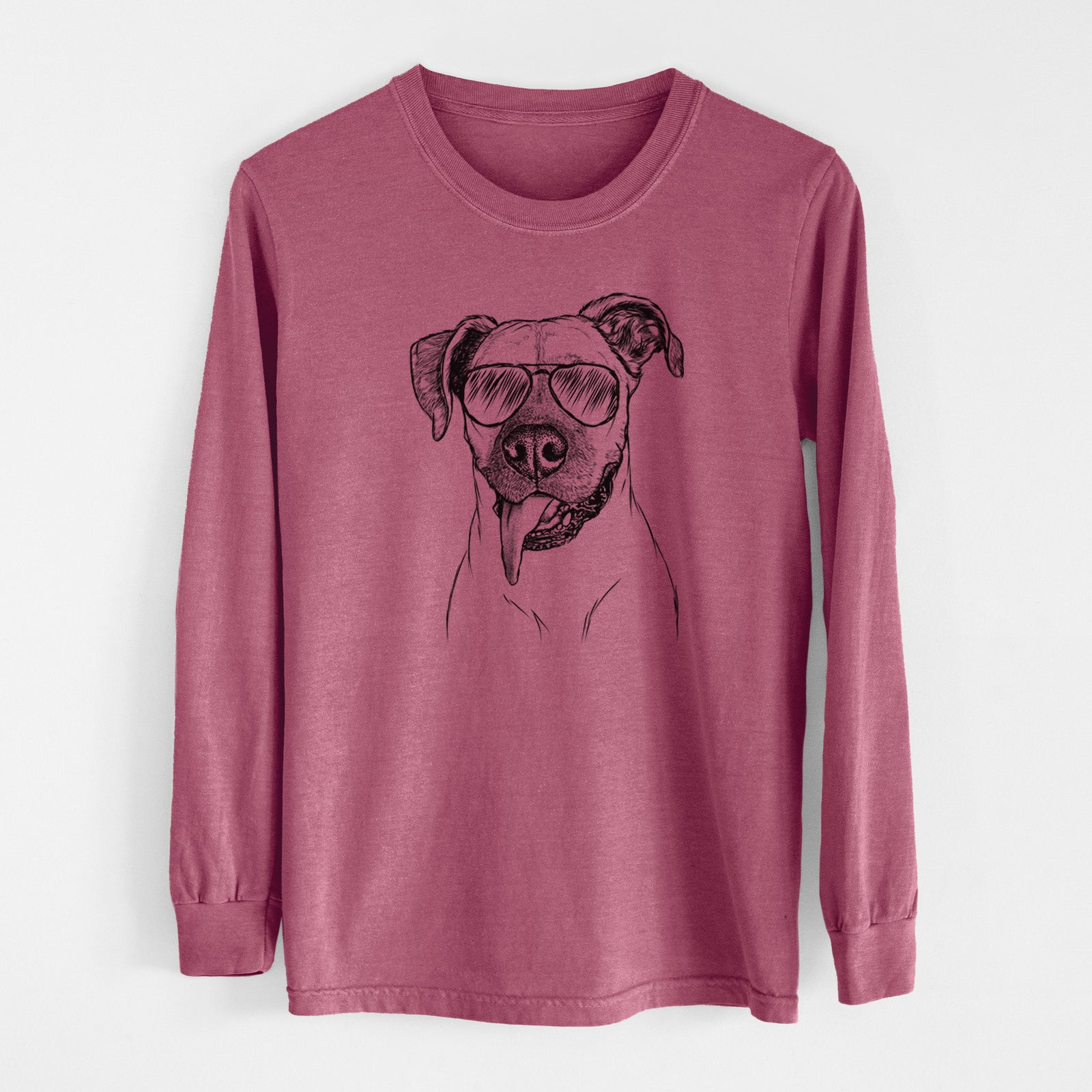 Aviator Sir Jake the Boxer - Men's Heavyweight 100% Cotton Long Sleeve