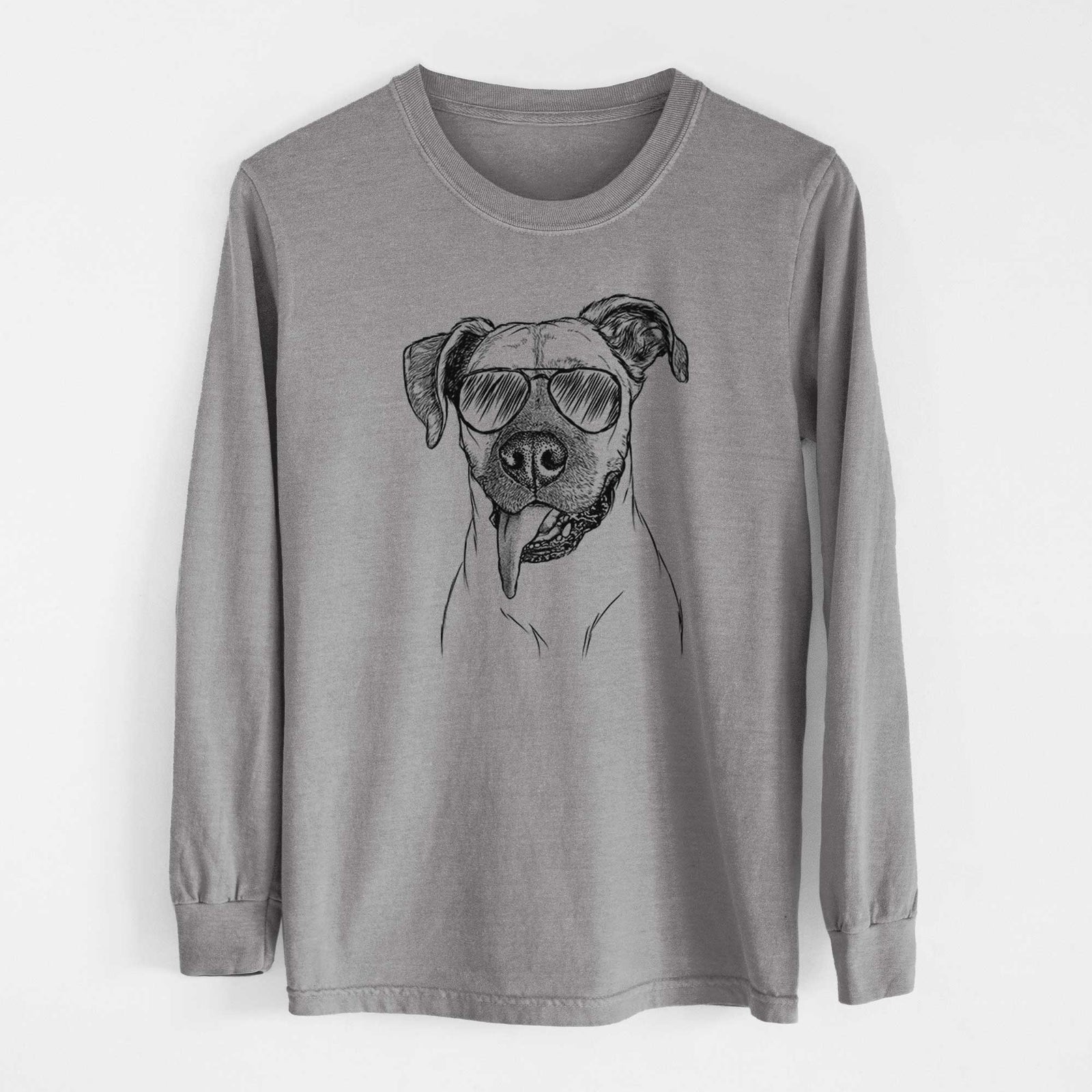 Aviator Sir Jake the Boxer - Men's Heavyweight 100% Cotton Long Sleeve