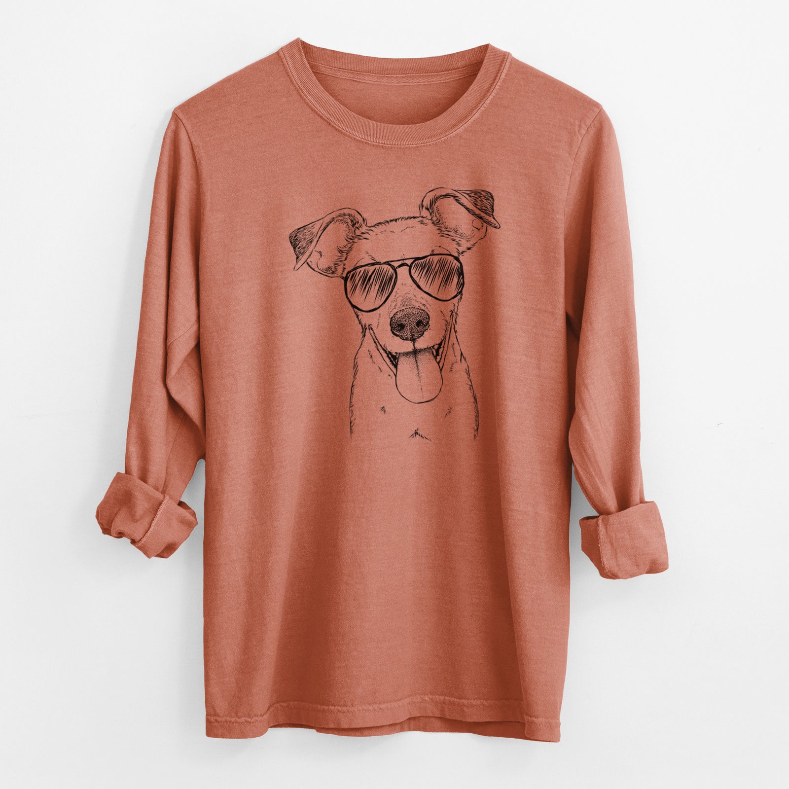 Aviator Tyler the Mixed Breed - Men's Heavyweight 100% Cotton Long Sleeve
