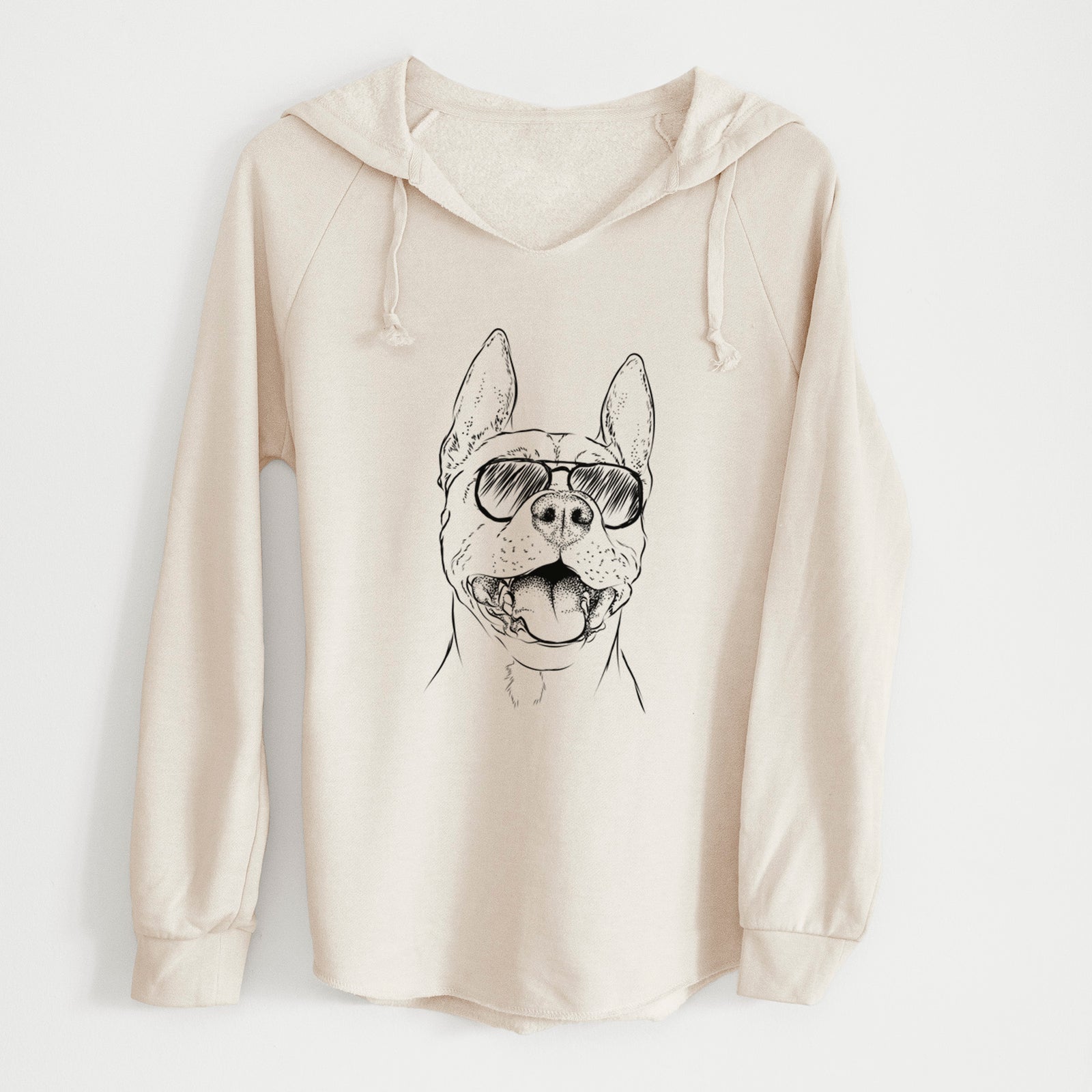 Aviator Wally the Pitbull - Cali Wave Hooded Sweatshirt