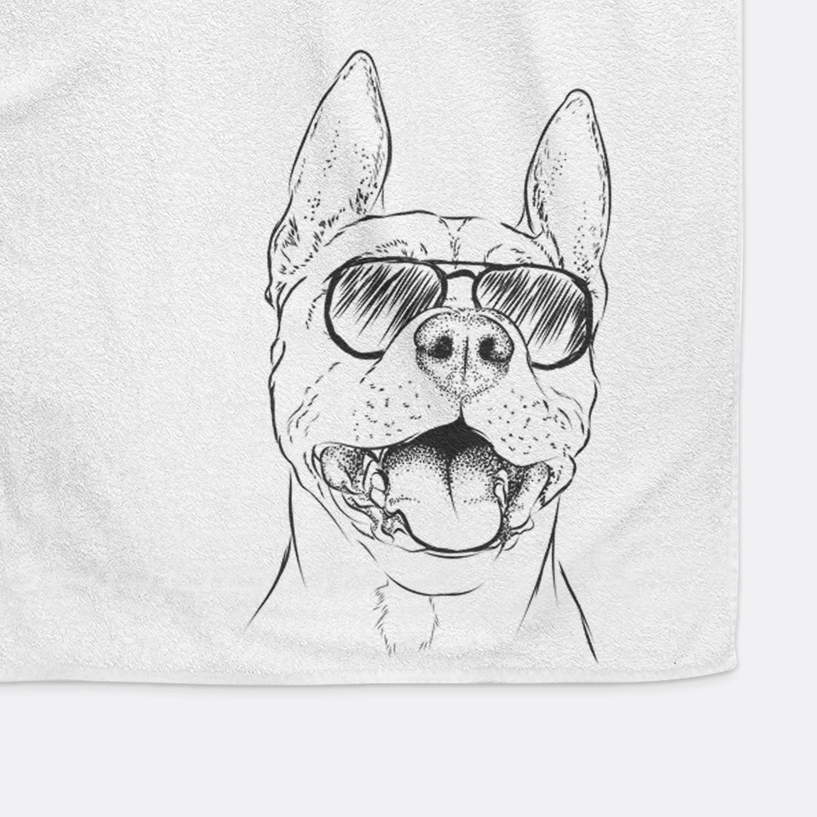 Wally the Pitbull Decorative Hand Towel