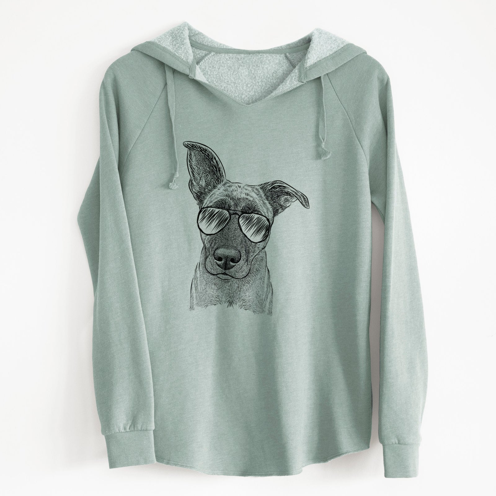 Aviator Zoey the Mixed Breed - Cali Wave Hooded Sweatshirt
