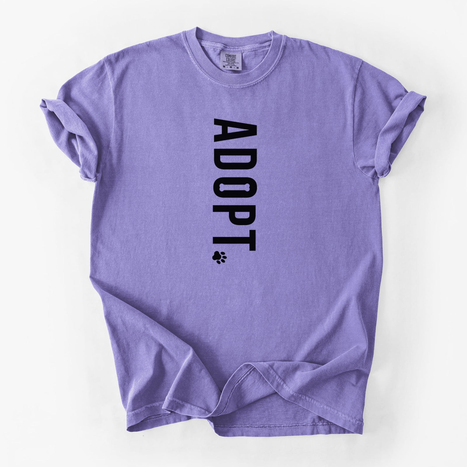 Adopt. - Unisex Comfort Colors Garment-Dyed Heavyweight T-shirt in Violet