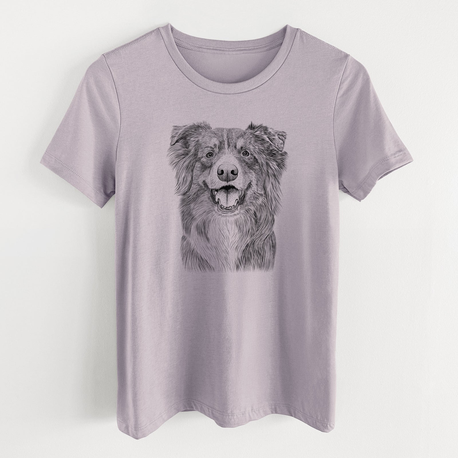 Bare Aussie Parker the Australian Shepherd - Women's Lightweight Relaxed Fit 100% Cotton Crewneck