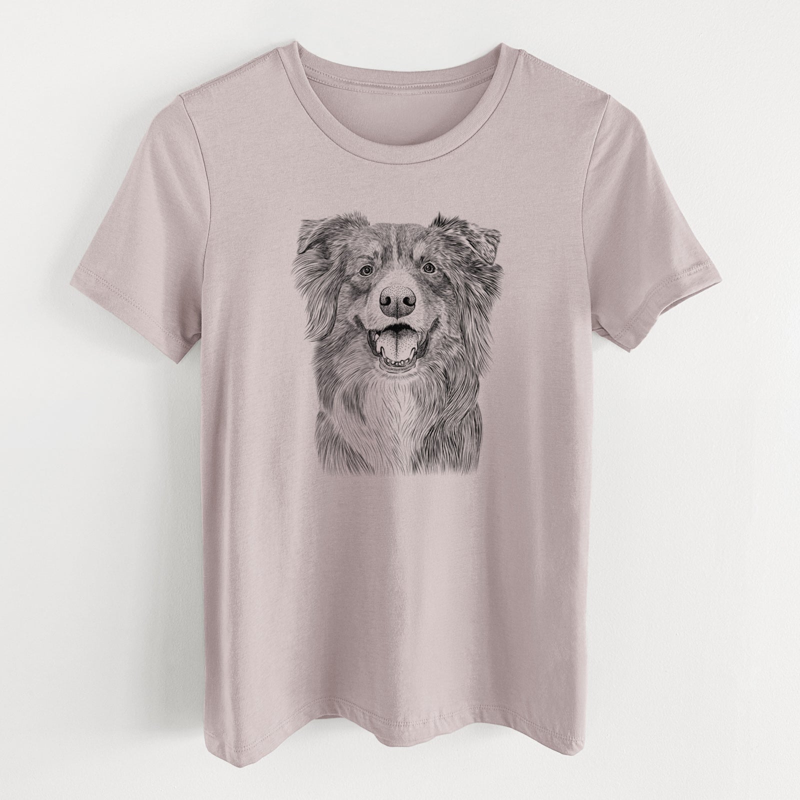 Bare Aussie Parker the Australian Shepherd - Women's Lightweight Relaxed Fit 100% Cotton Crewneck