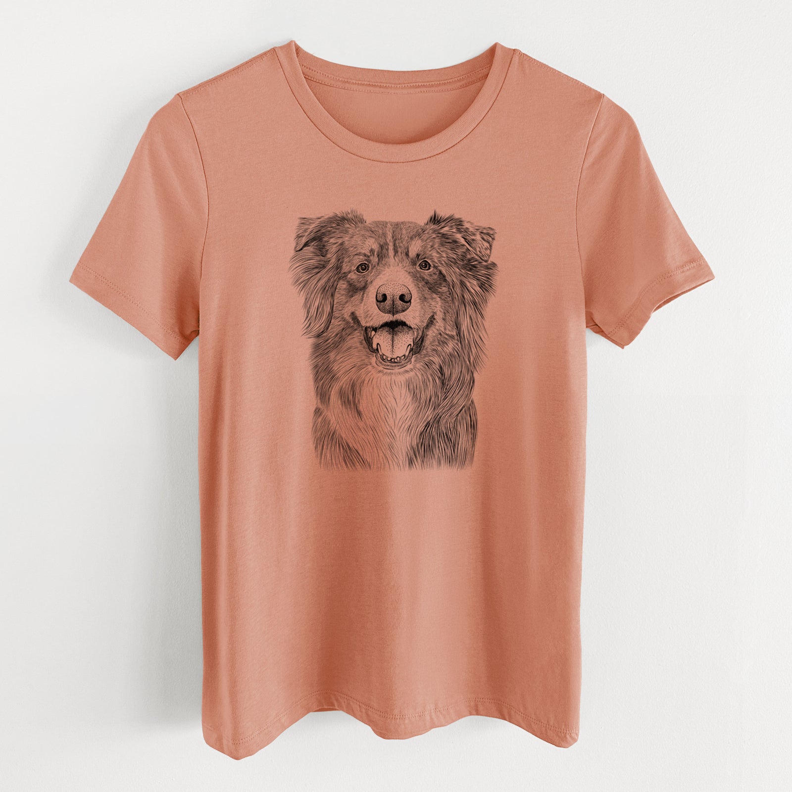 Bare Aussie Parker the Australian Shepherd - Women's Lightweight Relaxed Fit 100% Cotton Crewneck
