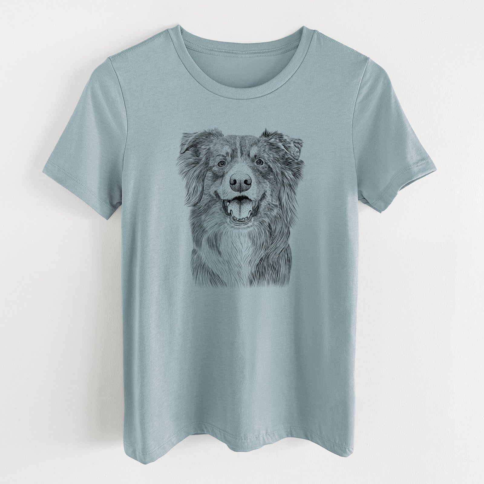 Bare Aussie Parker the Australian Shepherd - Women's Lightweight Relaxed Fit 100% Cotton Crewneck