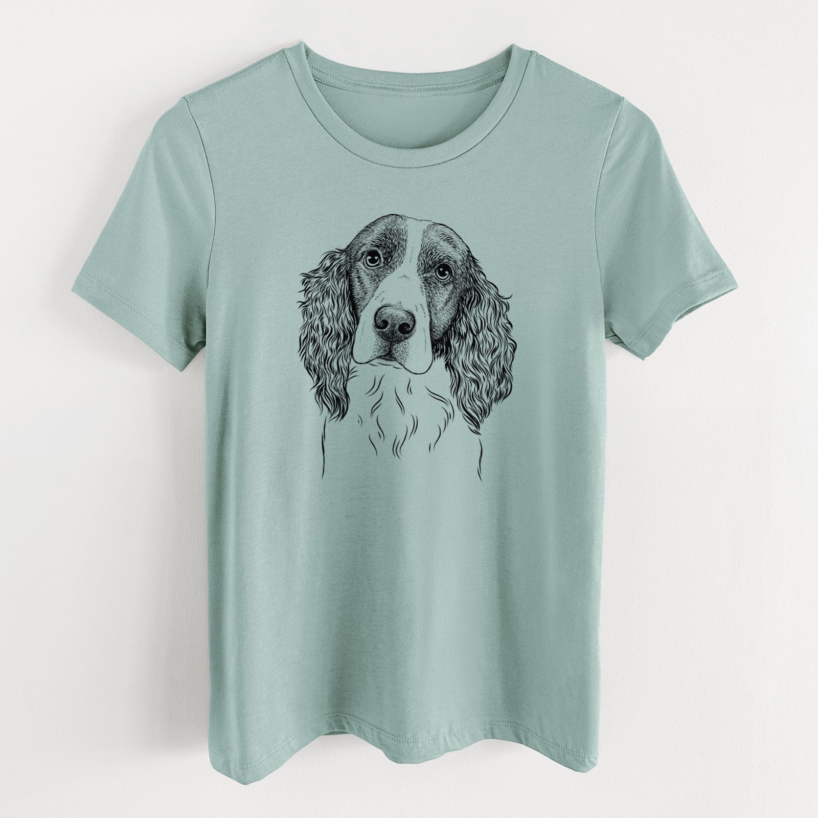 Bare Annie the English Springer Spaniel - Women's Lightweight Relaxed Fit 100% Cotton Crewneck