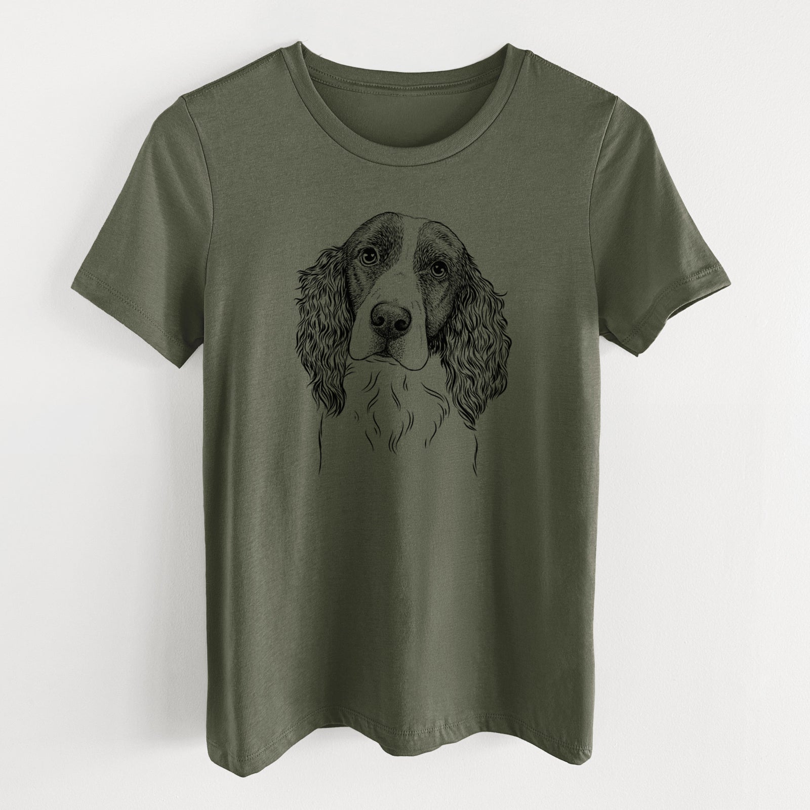 Bare Annie the English Springer Spaniel - Women's Lightweight Relaxed Fit 100% Cotton Crewneck