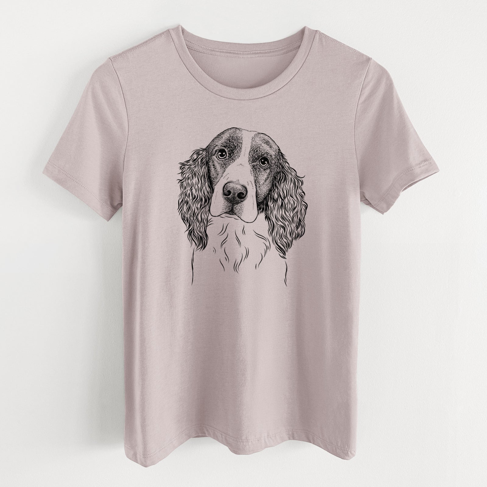 Bare Annie the English Springer Spaniel - Women's Lightweight Relaxed Fit 100% Cotton Crewneck