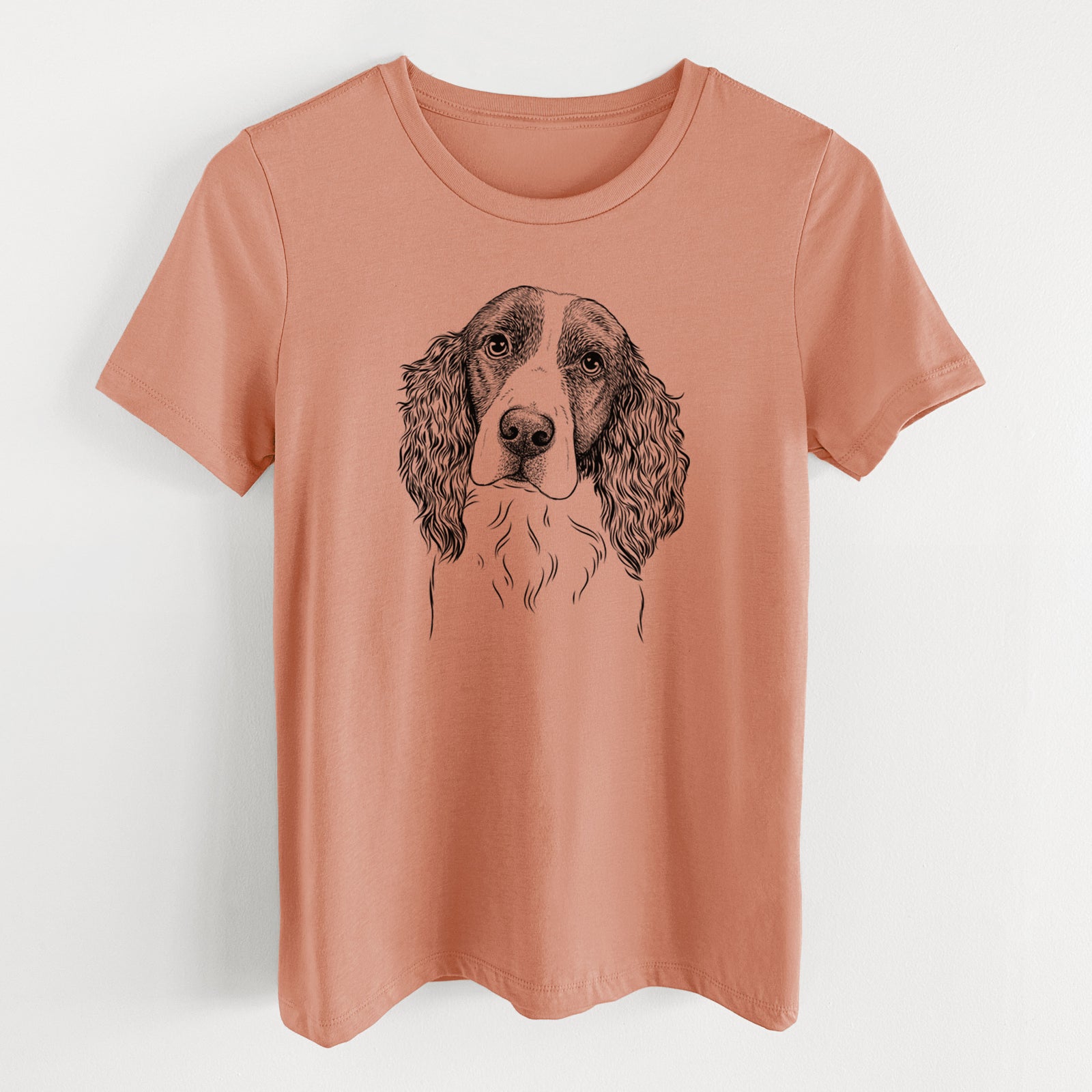 Bare Annie the English Springer Spaniel - Women's Lightweight Relaxed Fit 100% Cotton Crewneck