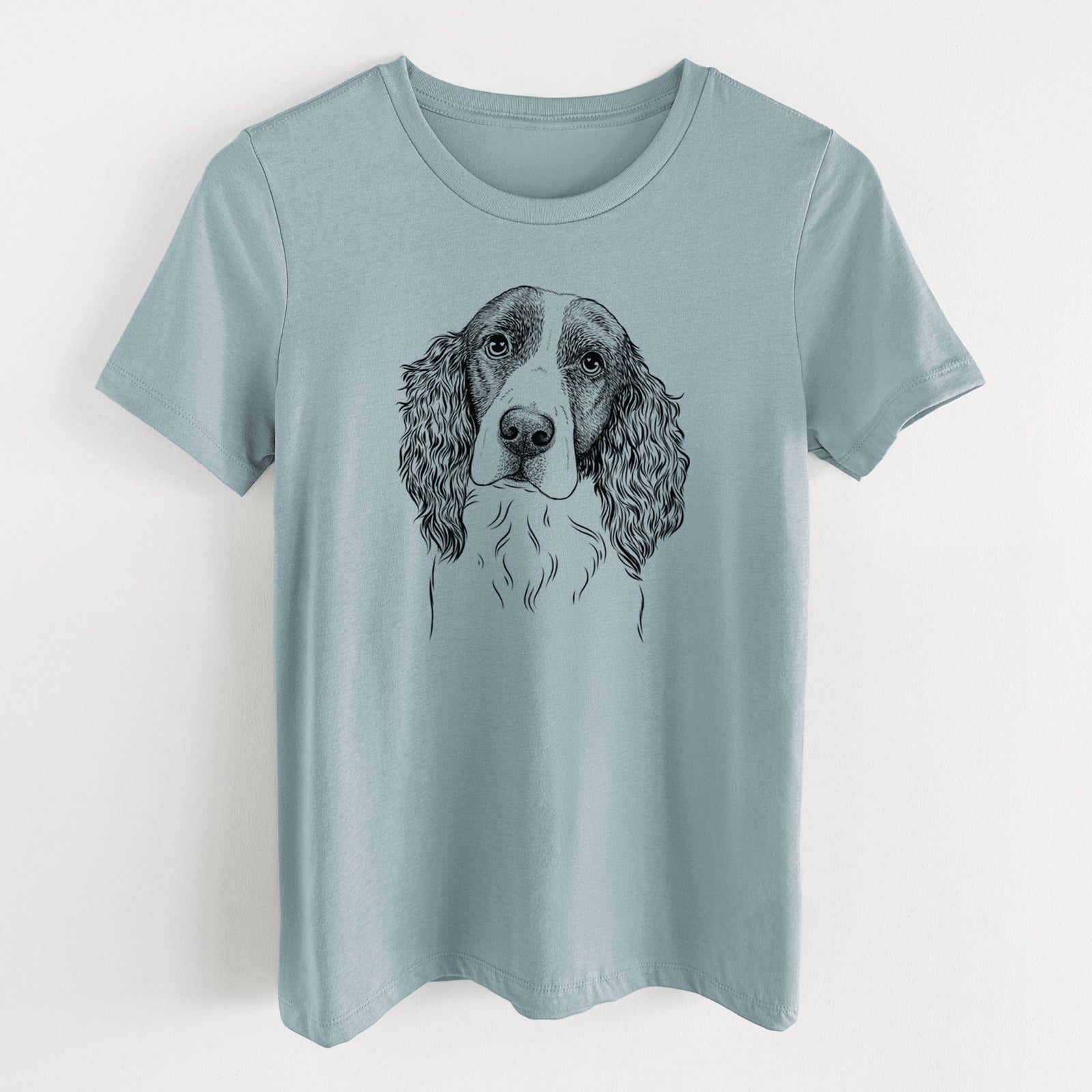 Bare Annie the English Springer Spaniel - Women's Lightweight Relaxed Fit 100% Cotton Crewneck