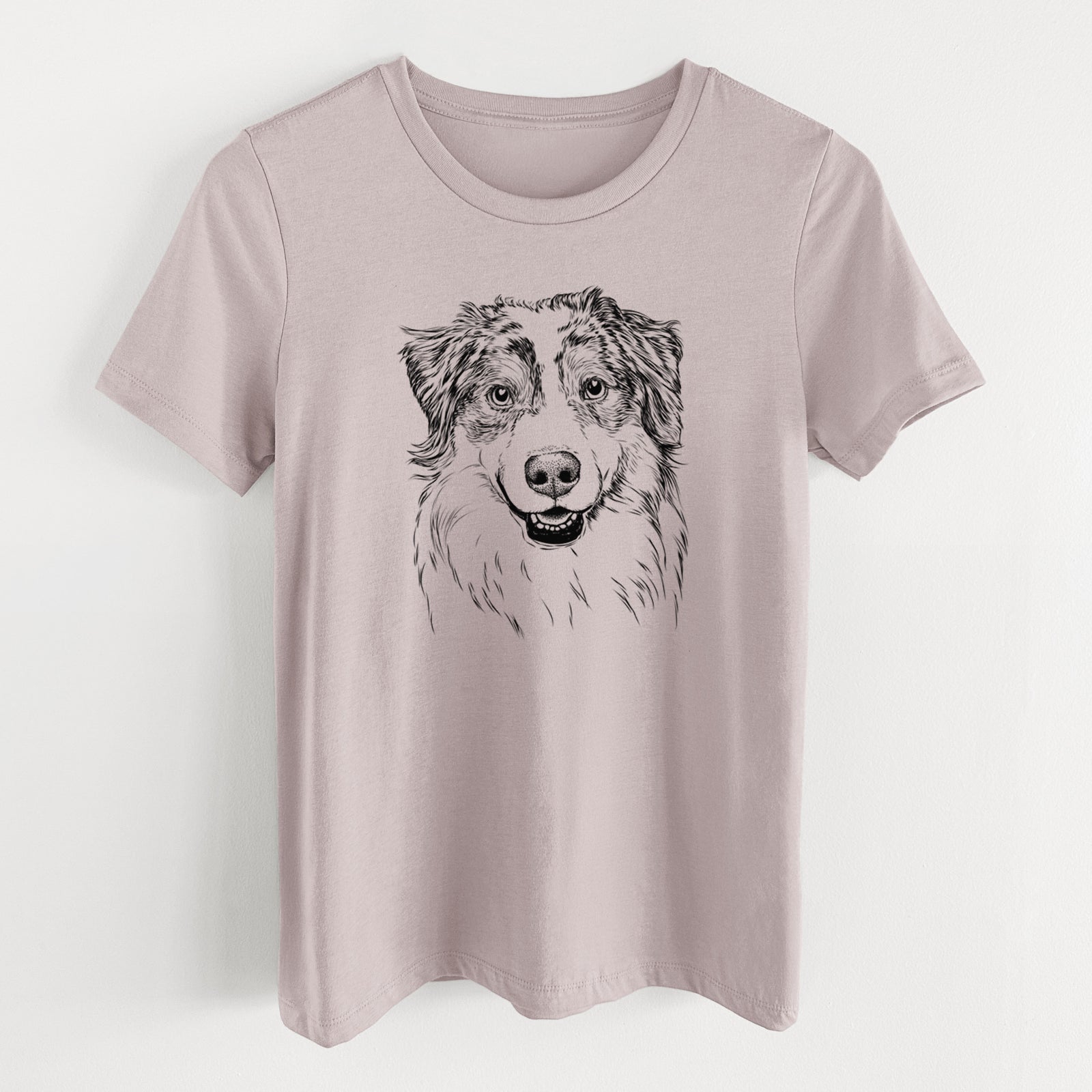 Bare Aonghus the Australian Shepherd - Women's Lightweight Relaxed Fit 100% Cotton Crewneck