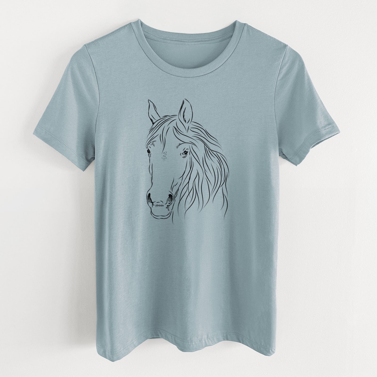 Bare Aria the Horse - Women's Lightweight Relaxed Fit 100% Cotton Crewneck