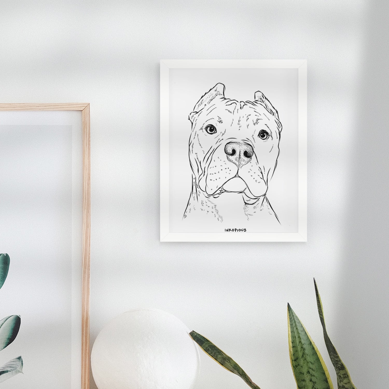 Bam Bam the Pitbull Art Print