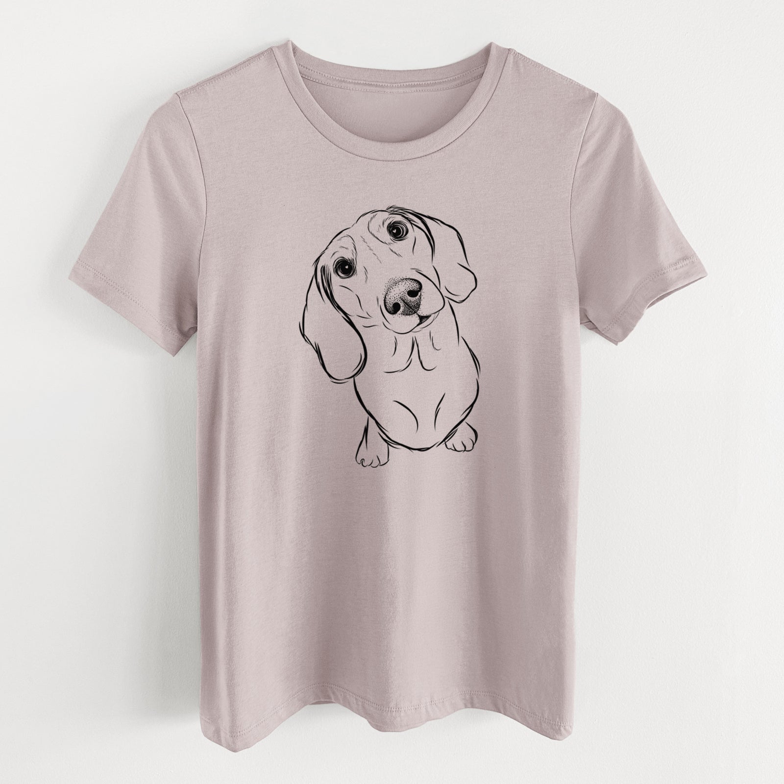 Bare Bill the Dachshund - Women's Lightweight Relaxed Fit 100% Cotton Crewneck
