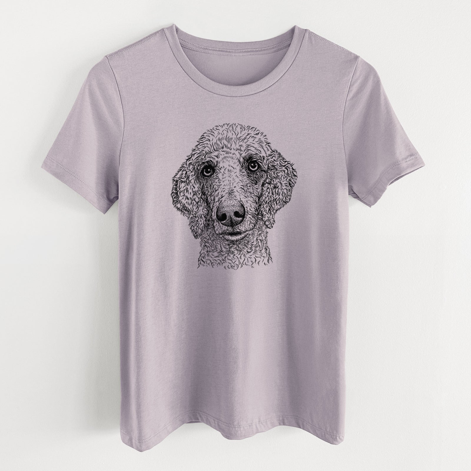 Bare Blossom the Poodle - Women's Lightweight Relaxed Fit 100% Cotton Crewneck