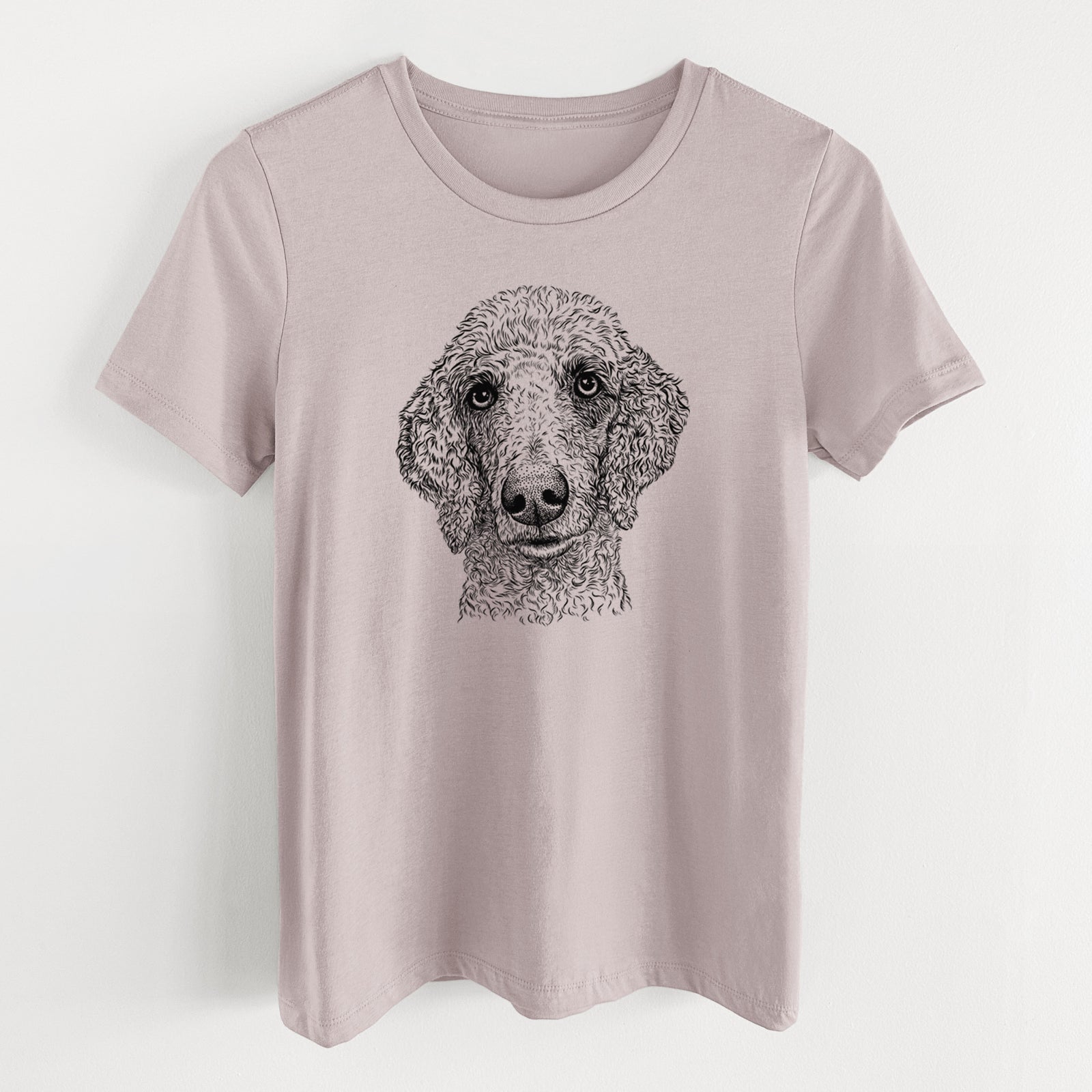 Bare Blossom the Poodle - Women's Lightweight Relaxed Fit 100% Cotton Crewneck