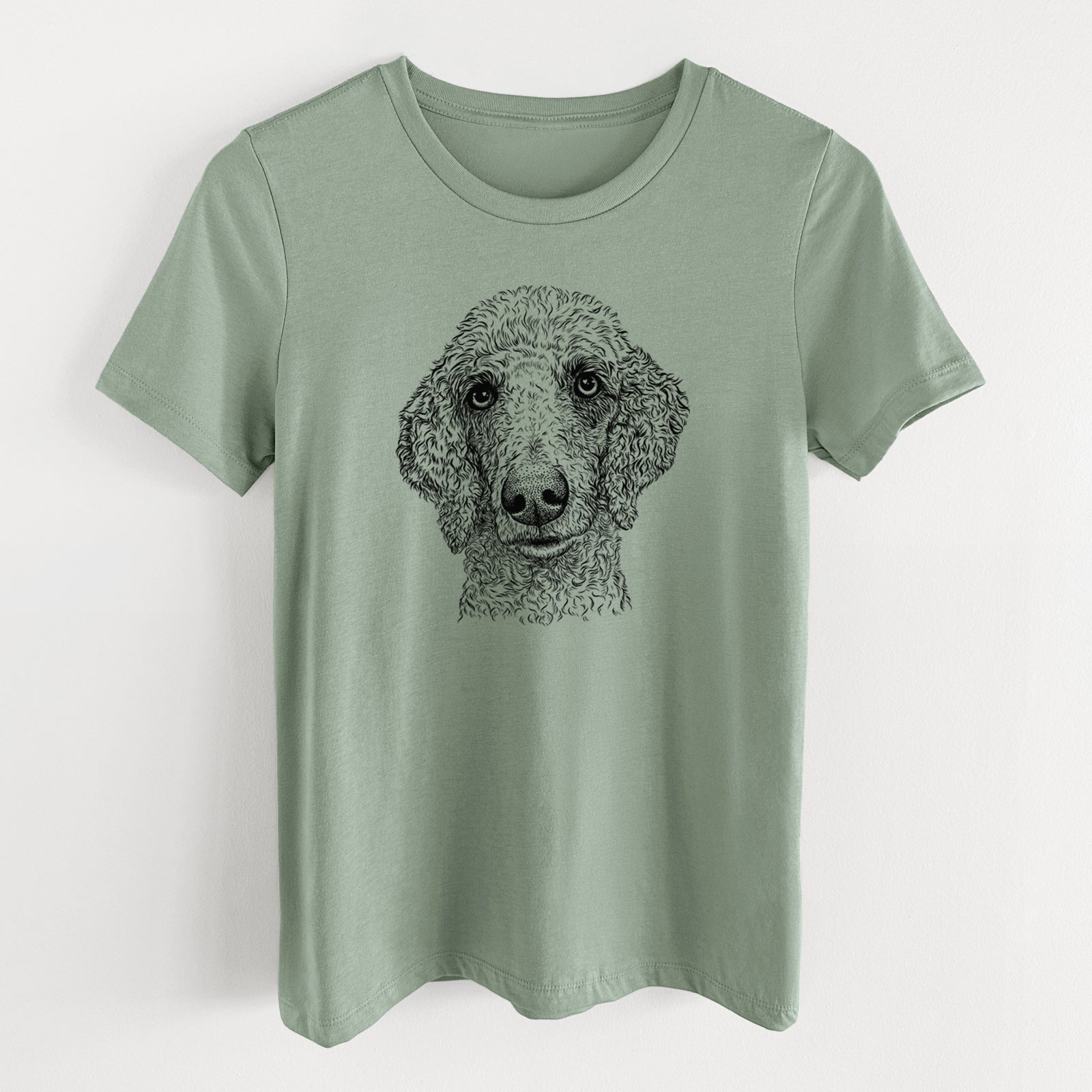 Bare Blossom the Poodle - Women's Lightweight Relaxed Fit 100% Cotton Crewneck