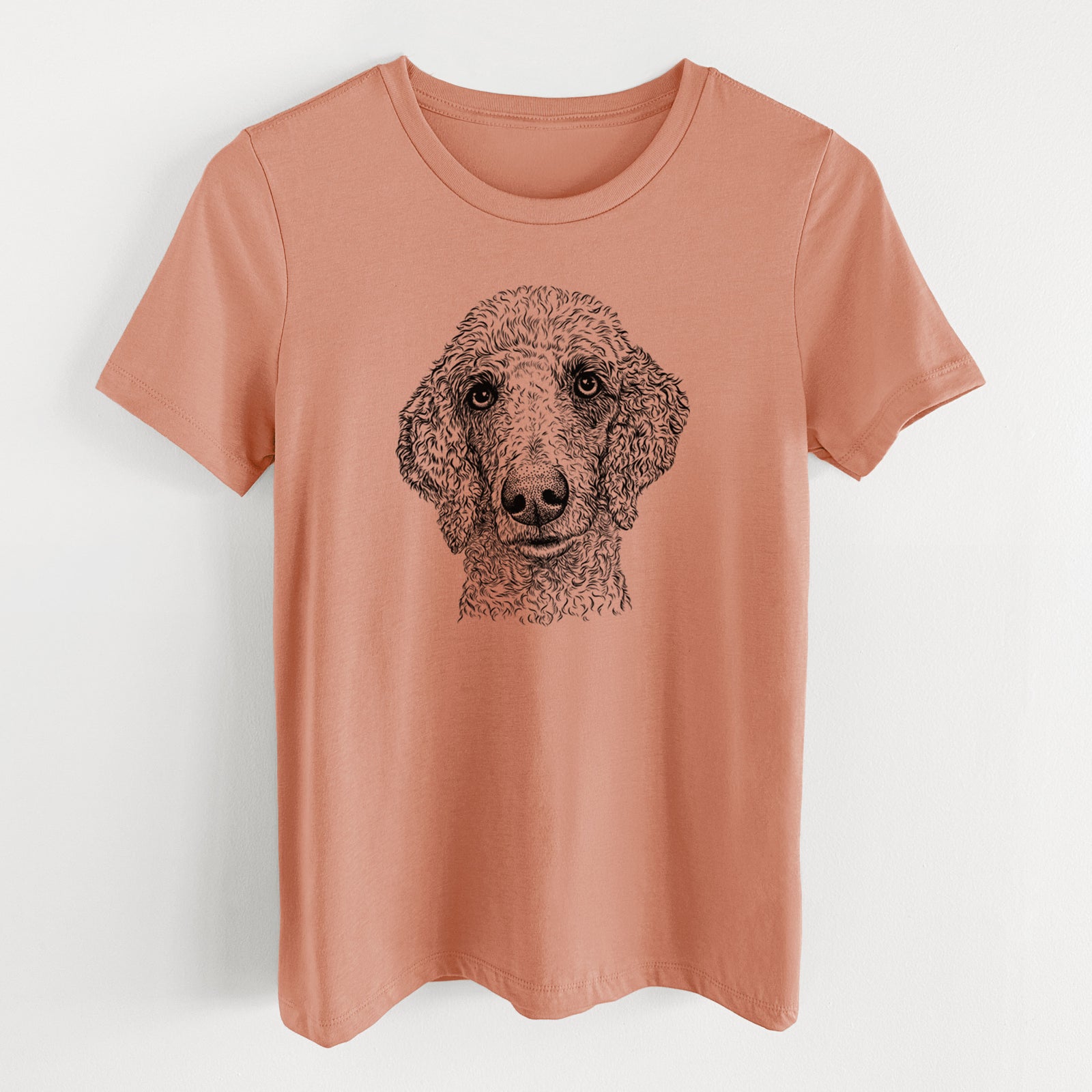 Bare Blossom the Poodle - Women's Lightweight Relaxed Fit 100% Cotton Crewneck